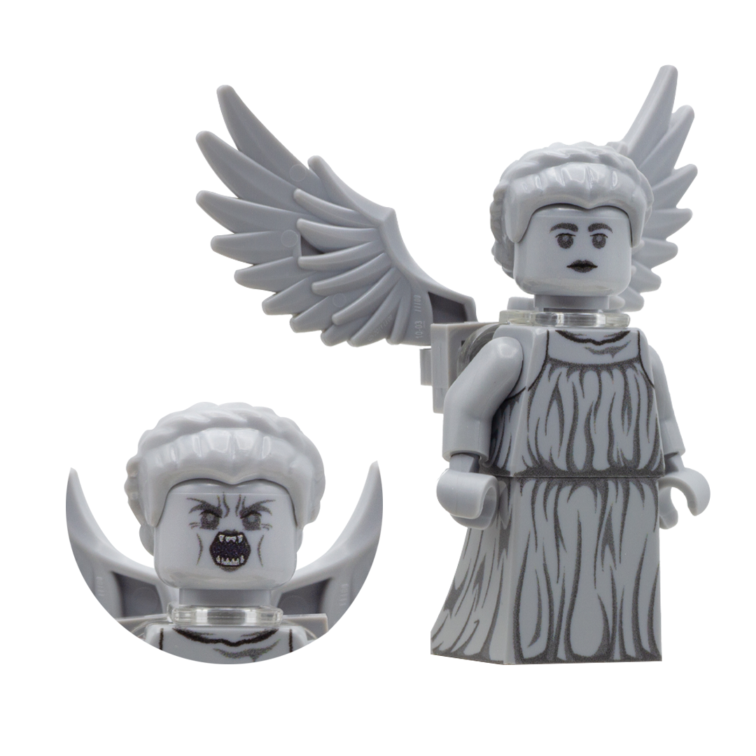 Weeping Angel | Moving Minifigure with Double-Sided Head | Unique Collectible for Fun