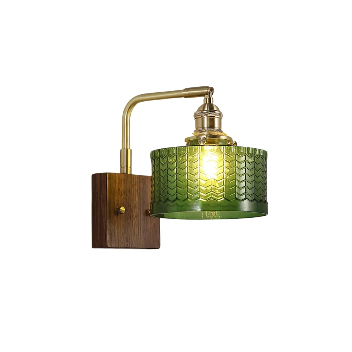 Quilivon | Wall lamp with retro design and glass shade | Elegant lighting for the living room and bedroom