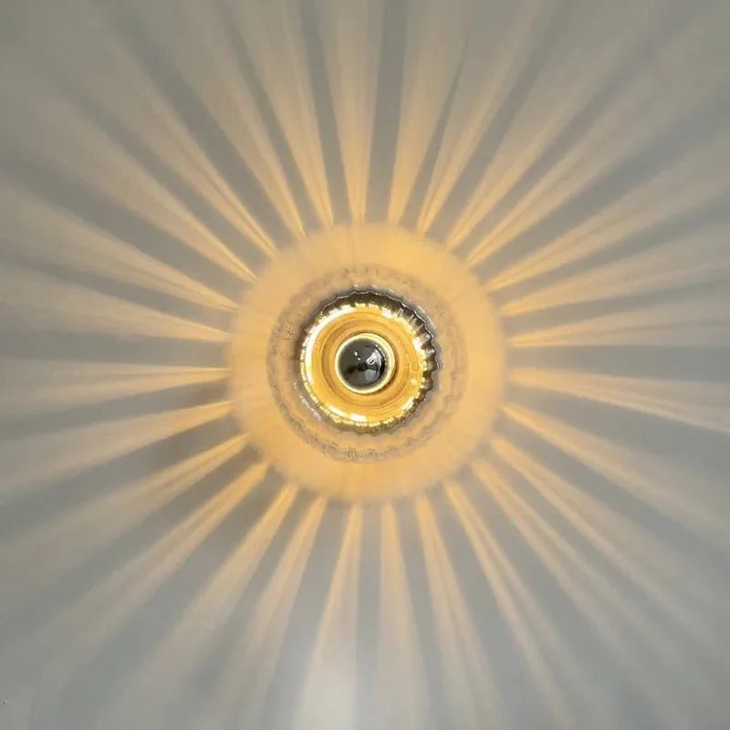Ribson Bauhaus Wall Sconce Light with Glass Shade - Retro Design for Modern Interior Elegance