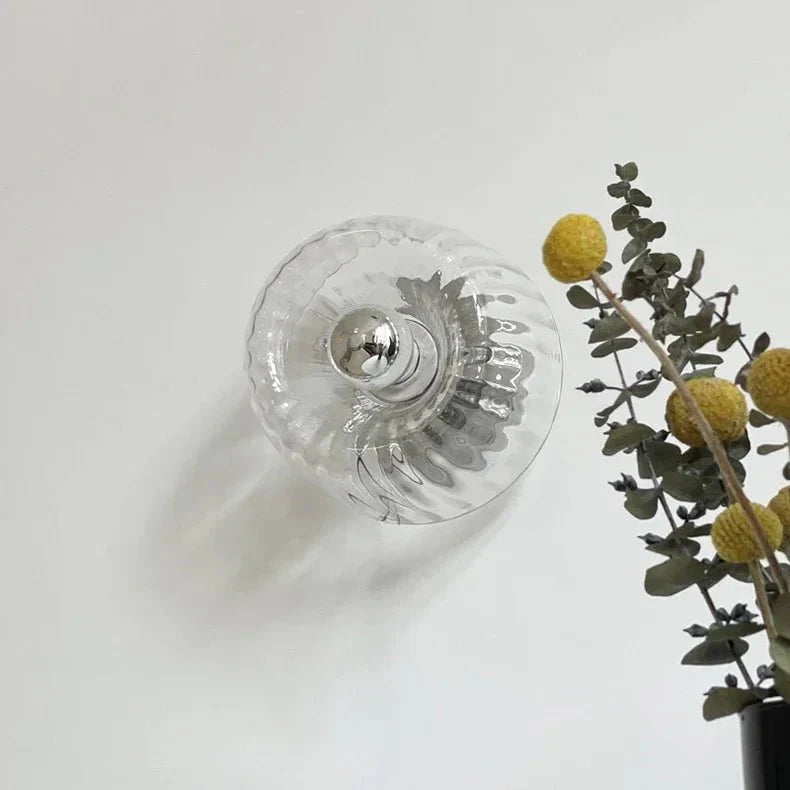 Ribson Bauhaus Wall Sconce Light with Glass Shade - Retro Design for Modern Interior Elegance