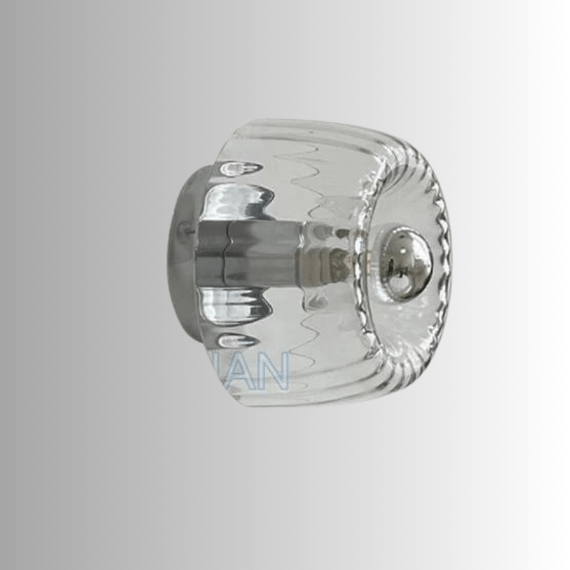 Ribson Bauhaus Wall Sconce Light with Glass Shade - Retro Design for Modern Interior Elegance