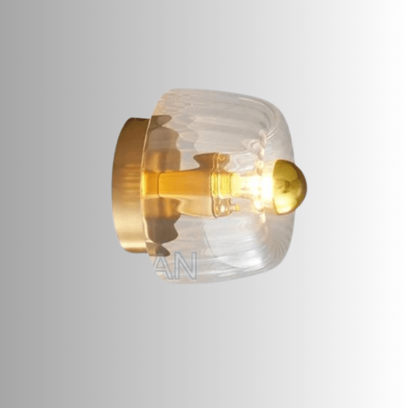 Ribson Bauhaus Wall Sconce Light with Glass Shade - Retro Design for Modern Interior Elegance