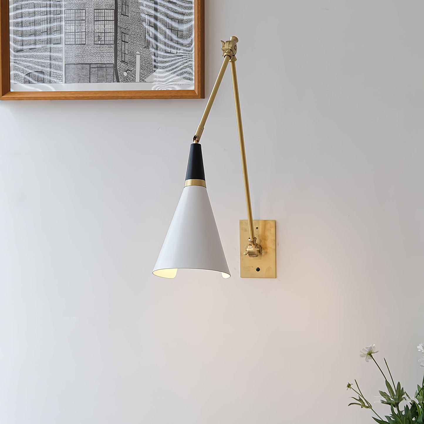 Rigami | Wall lamp with adjustable arm and elegant design | Ideal for reading and mood lighting