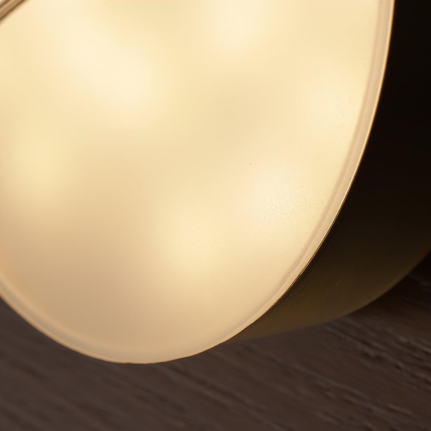 Rumedo Vintage Wall Sconce Light with LED, Modern Brass Frame and Glass Shade, Ideal for Living Room and Bedroom