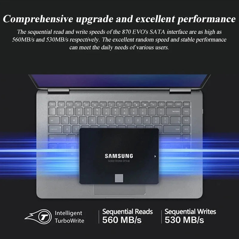SAMSUNG SSD 870 EVO 1TB 2TB 250GB 500GB interní SSD disk HDD SATA3 2,5palcový notebook stolní počítač MLC disco duro