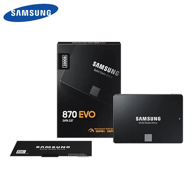 SAMSUNG SSD 870 EVO 1TB 2TB 250GB 500GB interní SSD disk HDD SATA3 2,5palcový notebook stolní počítač MLC disco duro