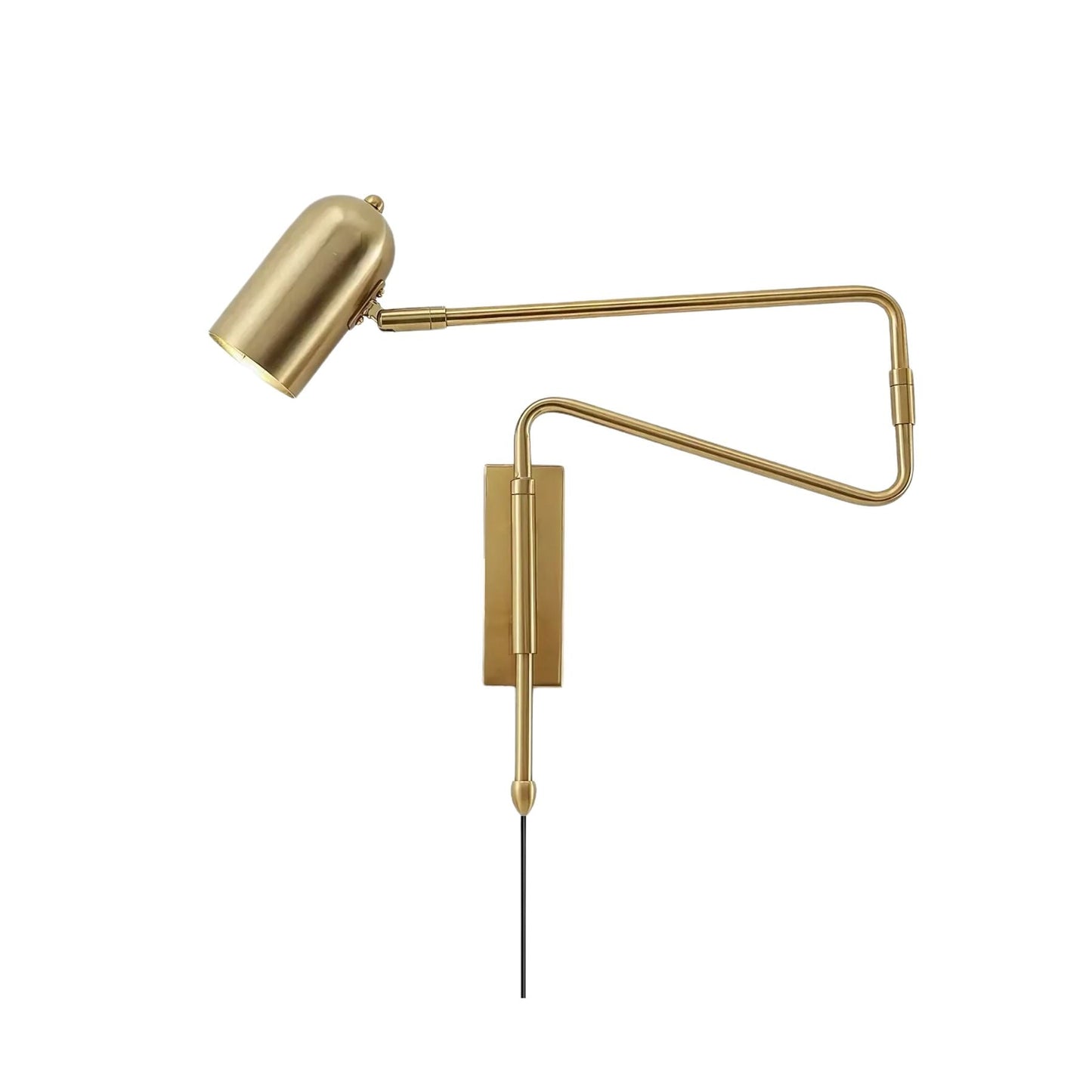 Sarento Adjustable Wall Sconce Light - Modern Gold and Black Wall Lamp for Reading and Atmosphere