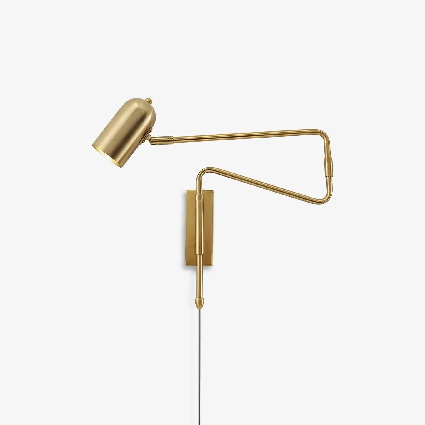 Sarento Adjustable Wall Sconce Light - Modern Gold and Black Wall Lamp for Reading and Atmosphere
