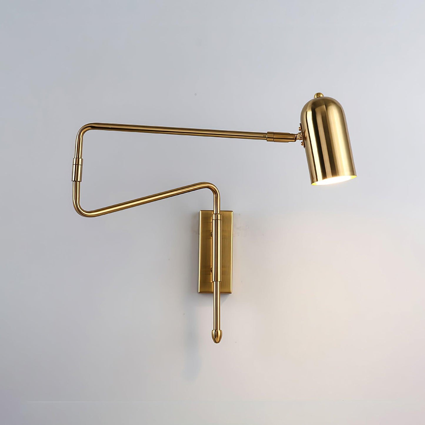 Sarento Adjustable Wall Sconce Light - Modern Gold and Black Wall Lamp for Reading and Atmosphere