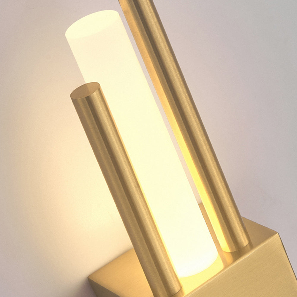 Elegant Wall Sconce Lighting - Modern Vertical Wall Lamp with Warm Light, Black Metal & Acrylic Design, 50 cm Height