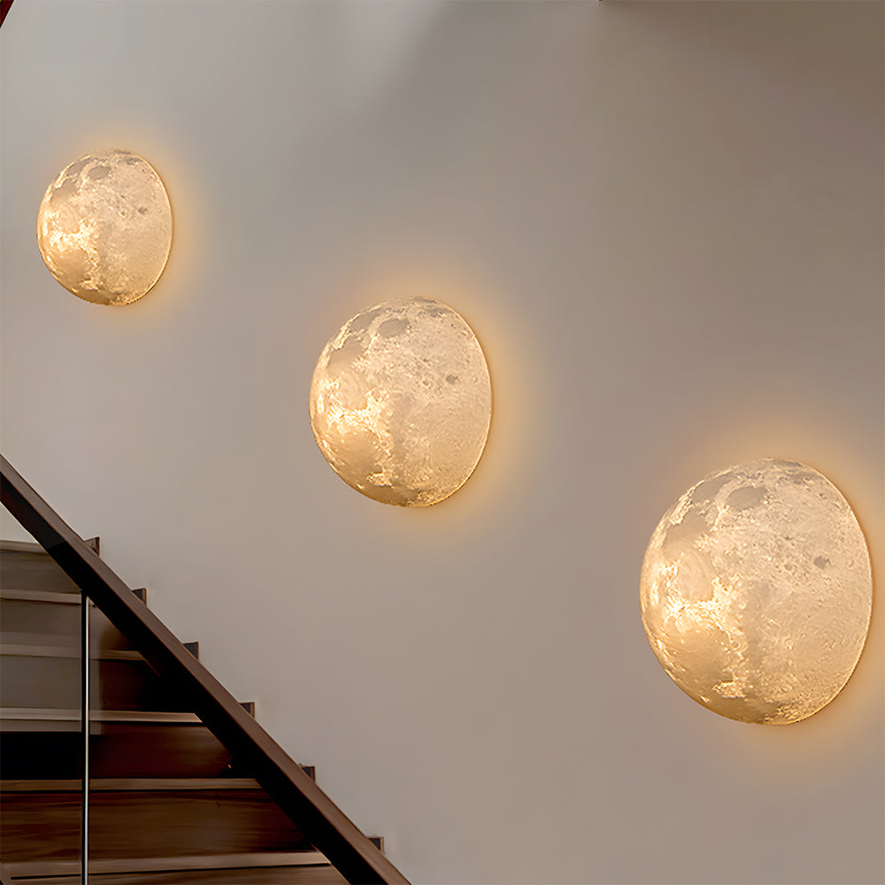 Sorena Moon Wall Sconce Lighting - Modern Atmosphere Wall Lamp with Soft White Glow for Living Room, Hallway, and Bedroom