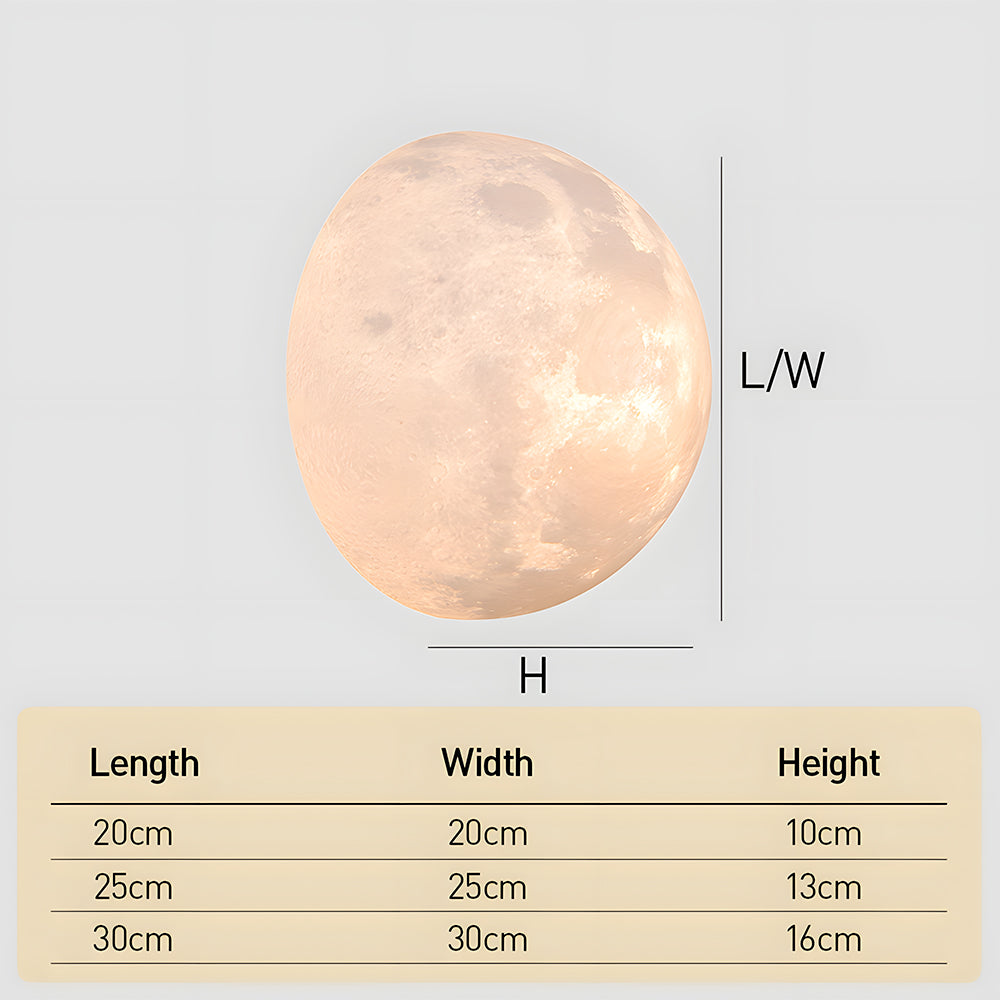 Sorena Moon Wall Sconce Lighting - Modern Atmosphere Wall Lamp with Soft White Glow for Living Room, Hallway, and Bedroom