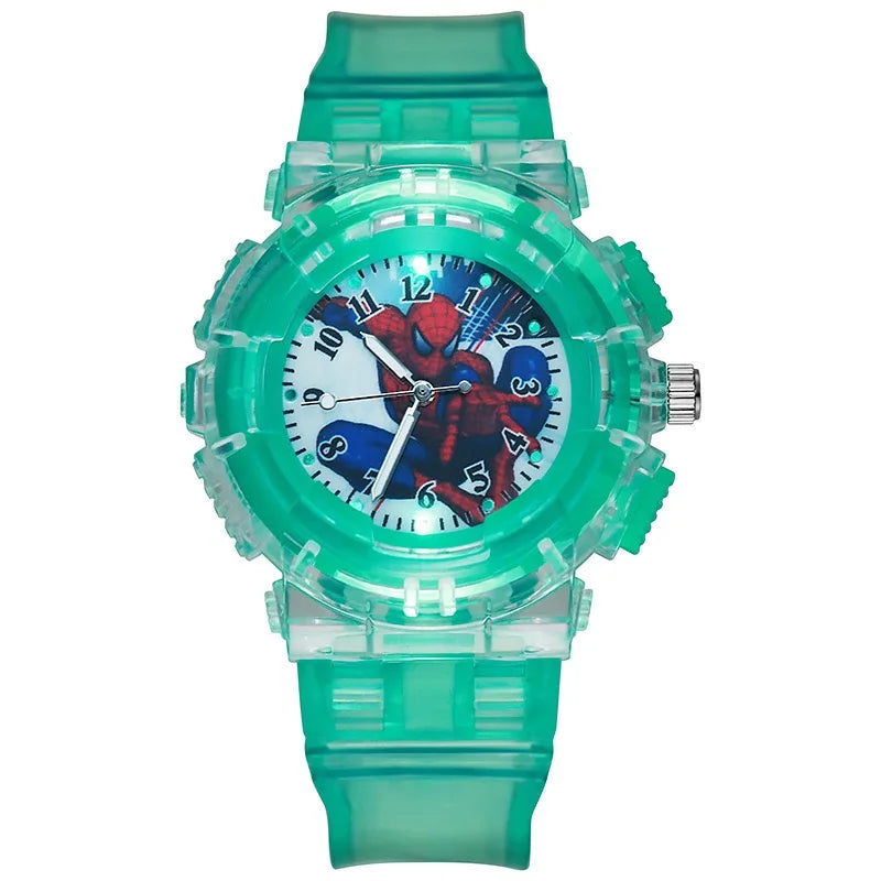 Spider Man Kids Watch - Fashionable Electronic Timepiece with Light for Students 10
