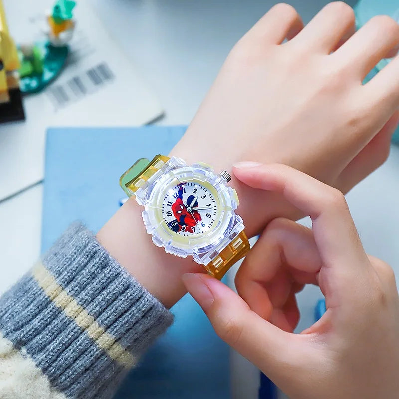 Spider Man Kids Watch - Fashionable Electronic Timepiece with Light for Students 5