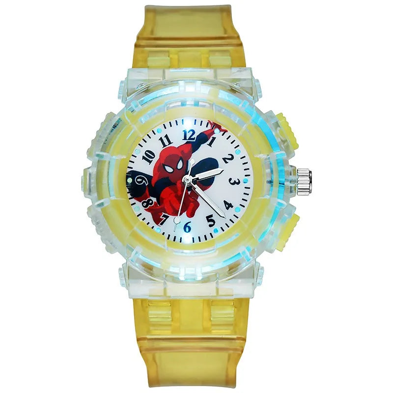 Spider Man Kids Watch - Fashionable Electronic Timepiece with Light for Students 6