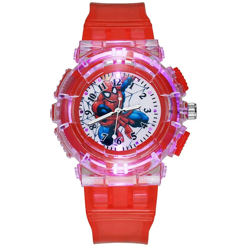 Spider Man Kids Watch - Fashionable Electronic Timepiece with Light for Students 9
