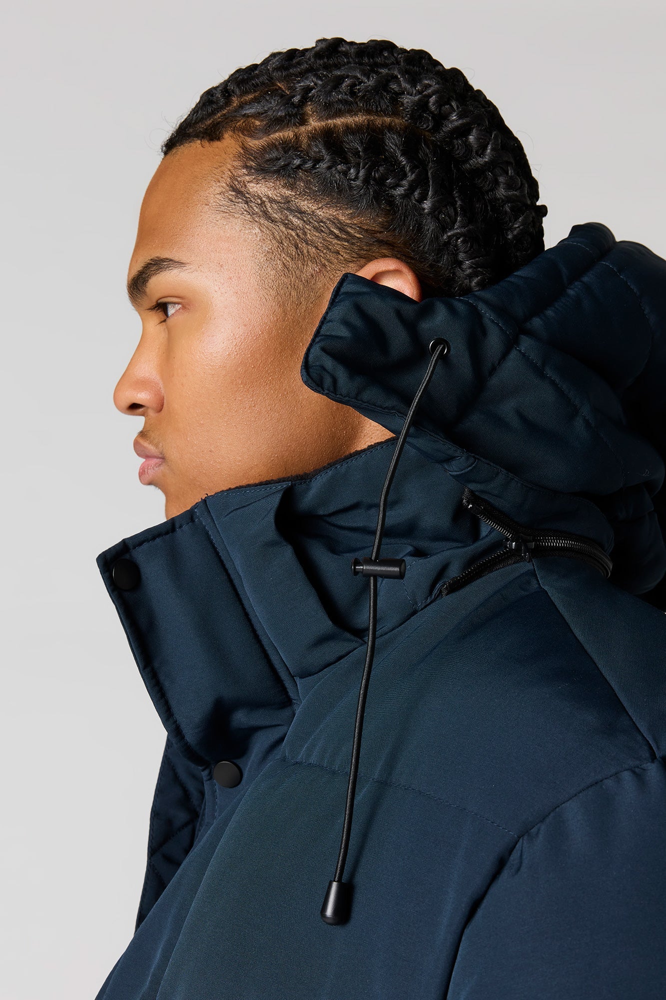 Stylish Black Puffer Jacket for Men & Women with Removable Hood - Ultimate Comfort & Versatile Design 7