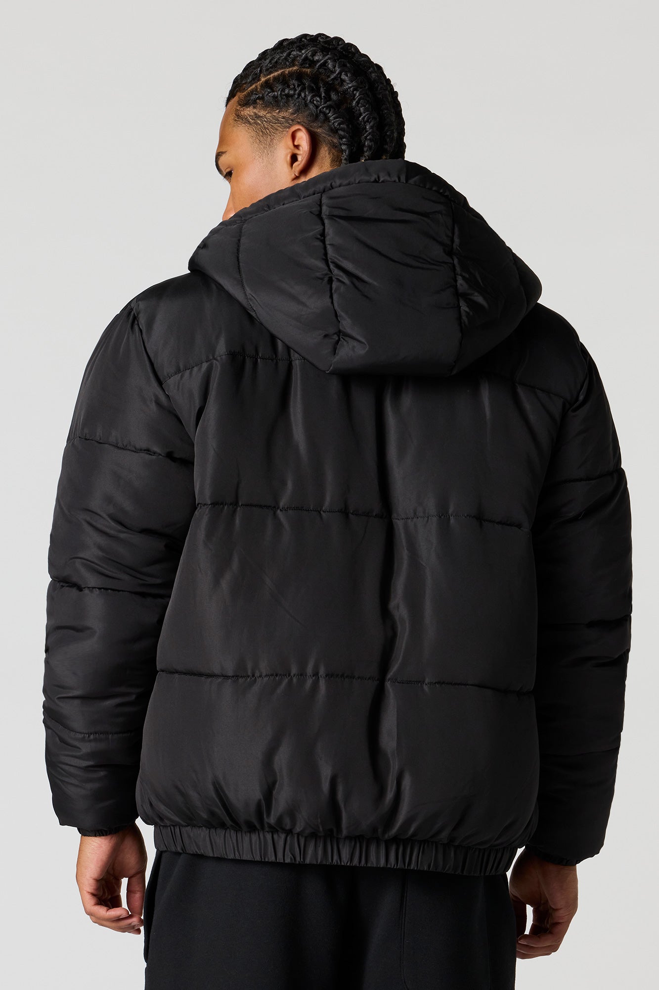Stylish Hooded Black Puffer Jacket for Men and Women - Ultimate Warmth and Comfort 1