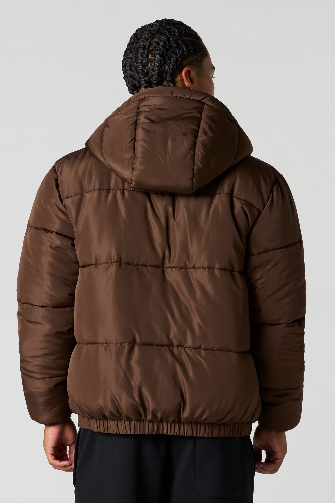 Stylish Hooded Black Puffer Jacket for Men and Women - Ultimate Warmth and Comfort 7