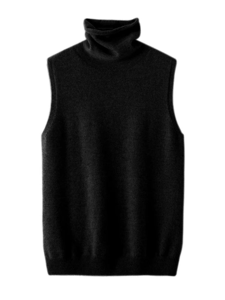 Stylová Dámská Vesta | 100% Merino Vlna s Bezrukávovým Designem | Pohodlná a Měkká pro Každodenní Nošení