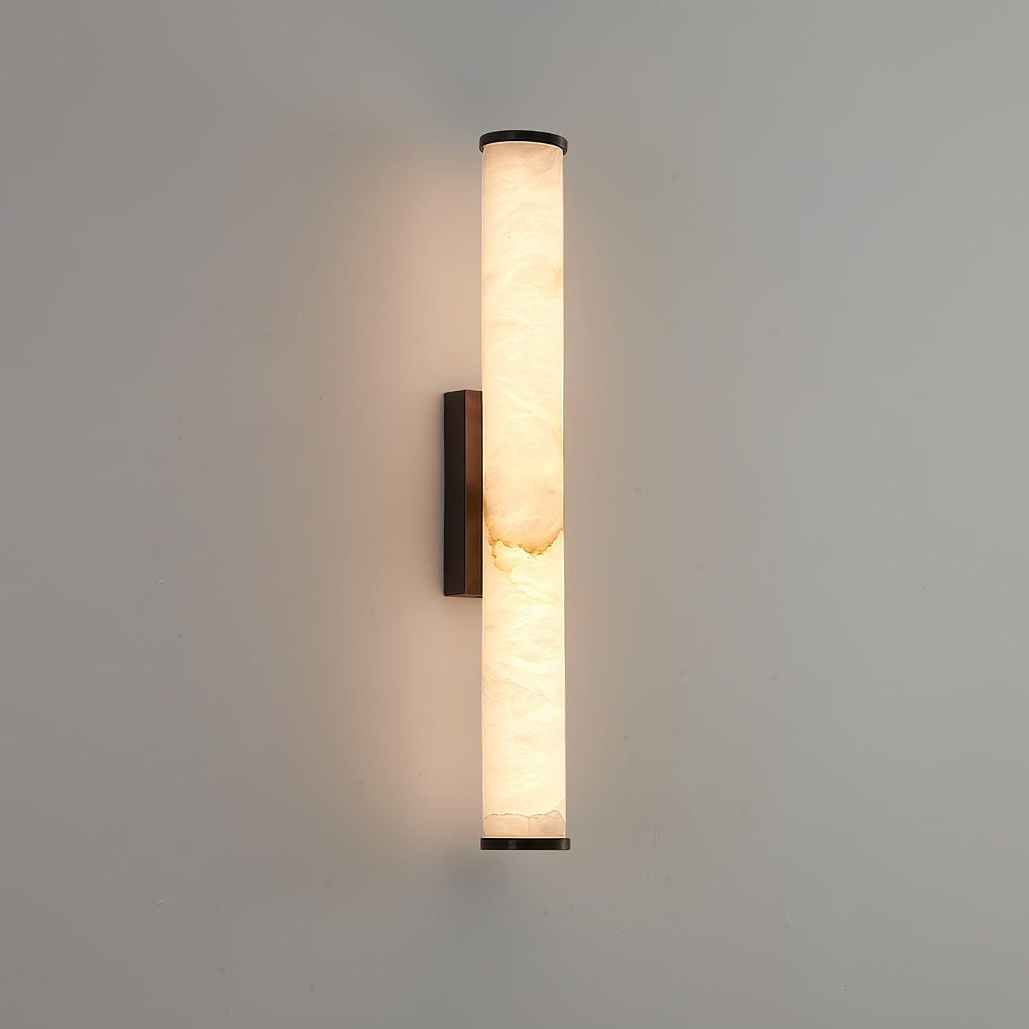 Elegant Alabaster Wall Sconce Light with LED Lighting - Modern Wall Lamp for Indoor Use