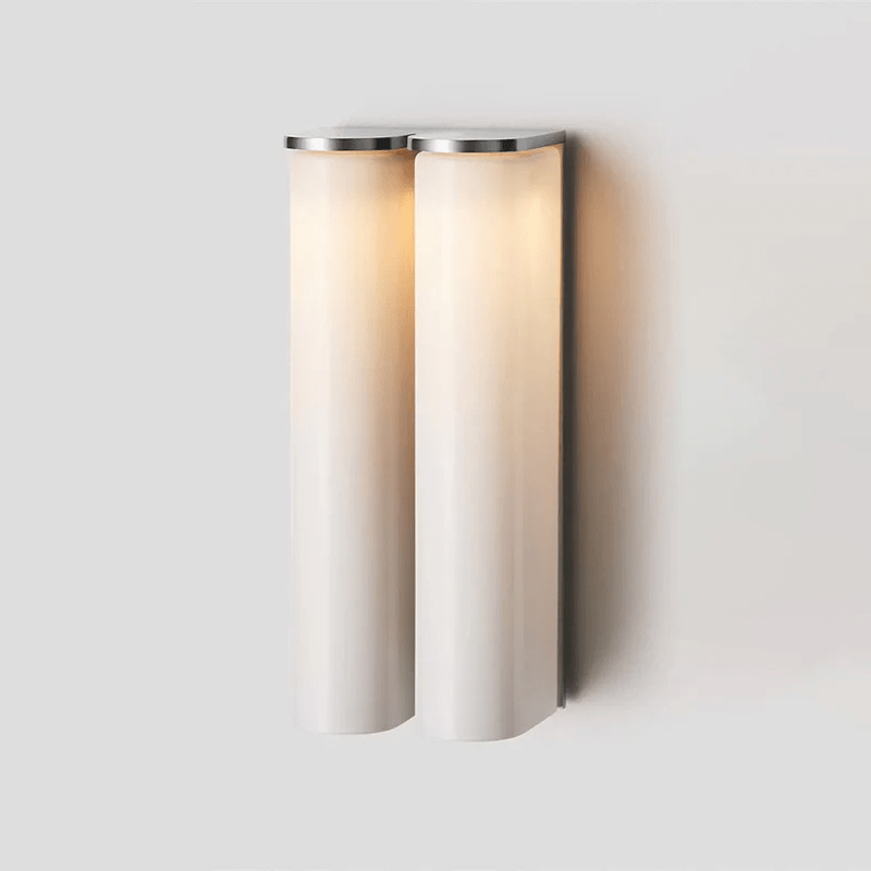 Modern Ivory Glow Wall Sconce with LED Lighting - Elegant Wall Lamp for Living Room, Bedroom, and Entryway