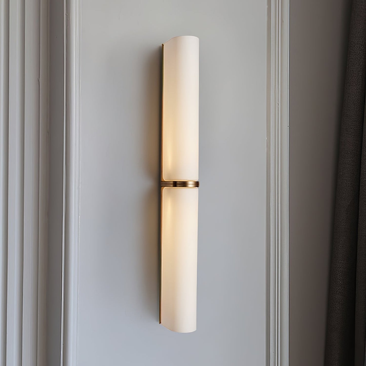 Modern Ivory Glow Wall Sconce with LED Lighting - Elegant Wall Lamp for Living Room, Bedroom, and Entryway