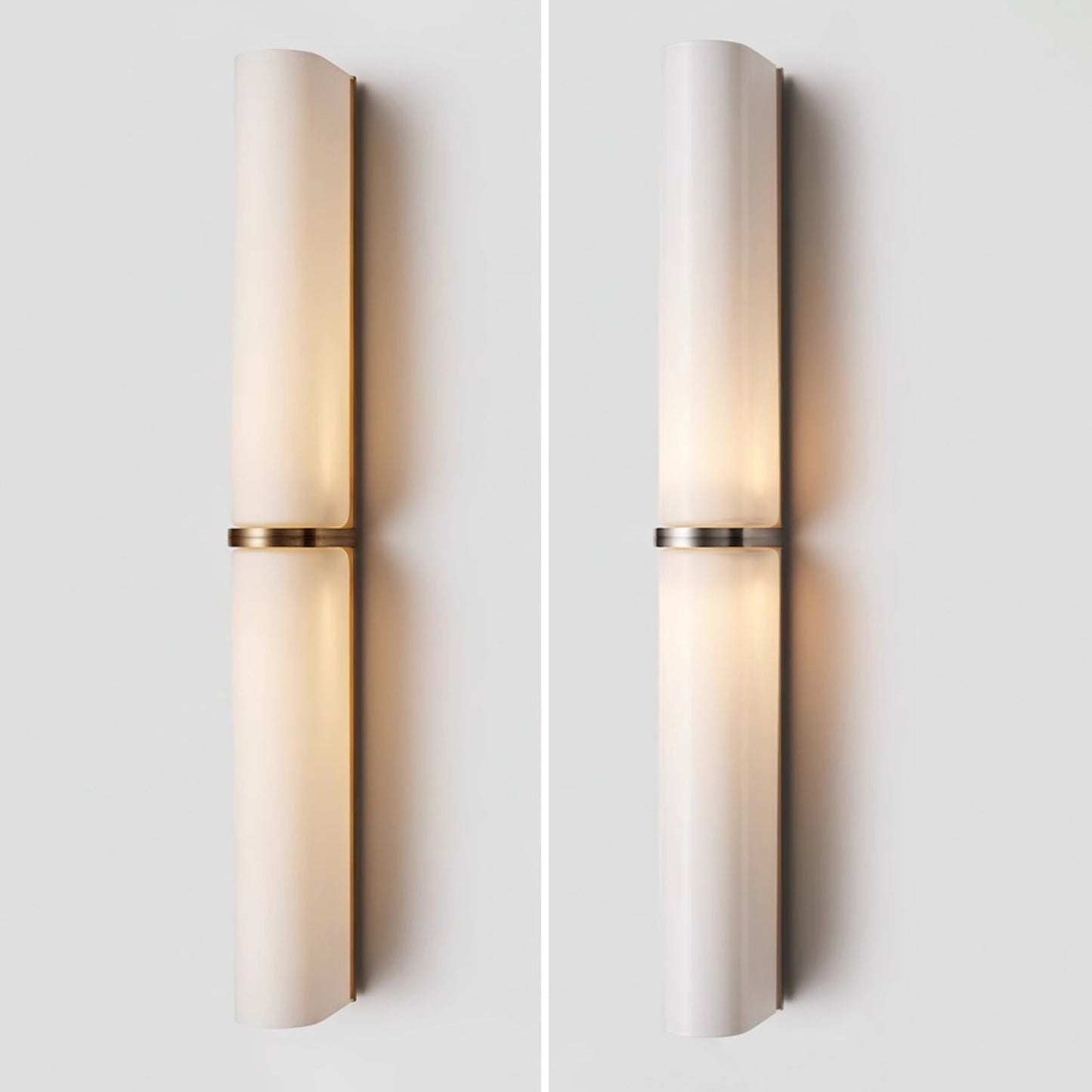 Modern Ivory Glow Wall Sconce with LED Lighting - Elegant Wall Lamp for Living Room, Bedroom, and Entryway
