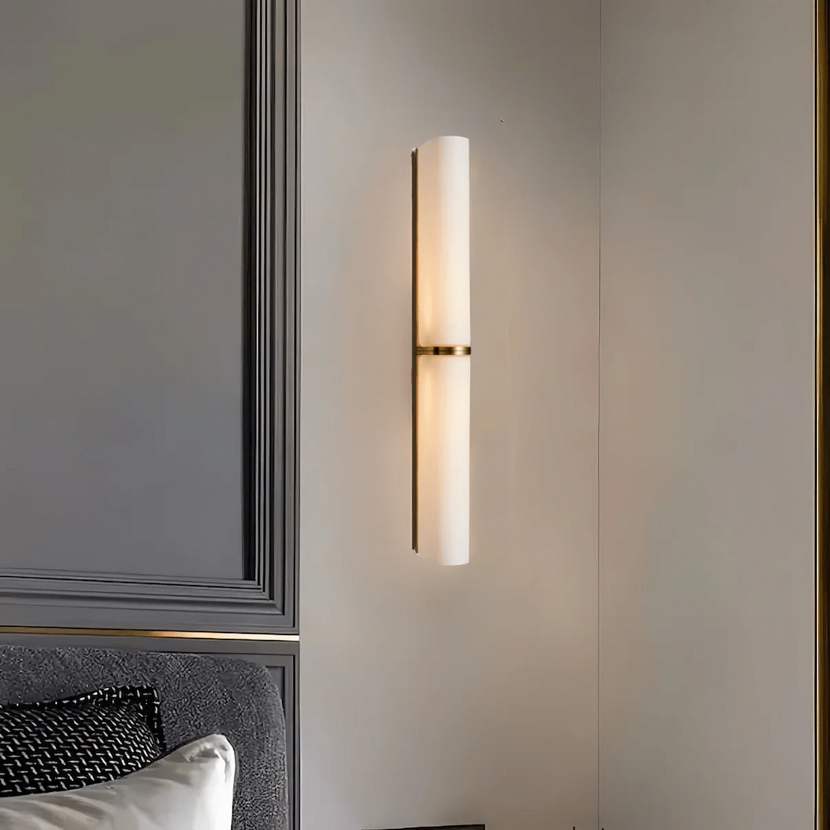 Modern Ivory Glow Wall Sconce with LED Lighting - Elegant Wall Lamp for Living Room, Bedroom, and Entryway
