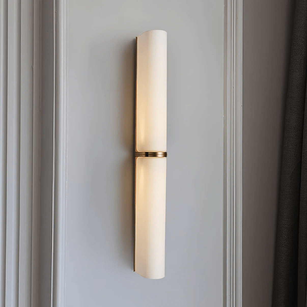 Modern Ivory Glow Wall Sconce with LED Lighting - Elegant Wall Lamp for Living Room, Bedroom, and Entryway