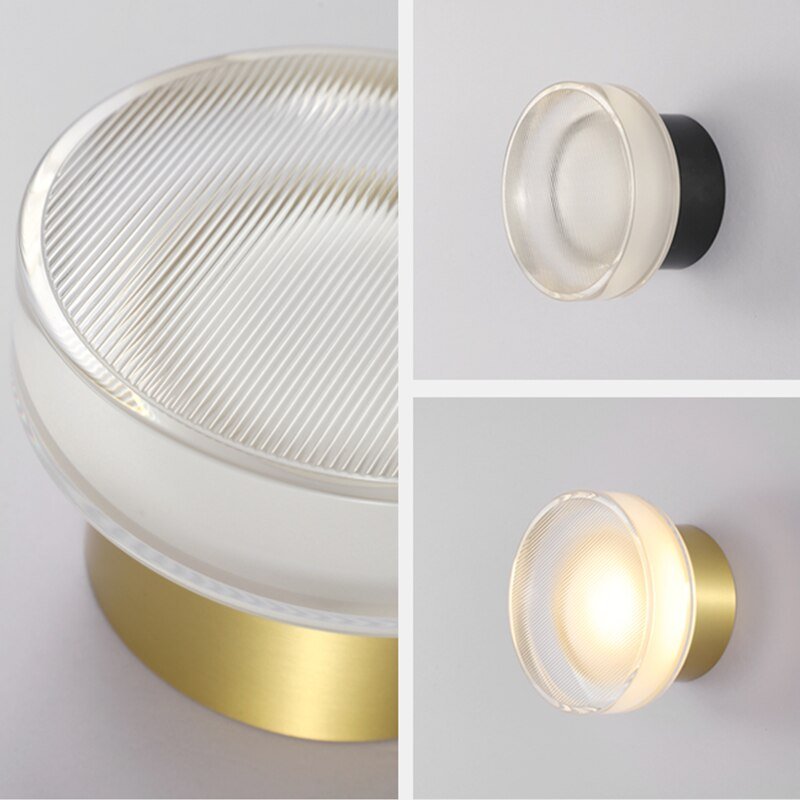 Stylish Wall Lamp with LED Lighting and Glass Design for Modern Interiors