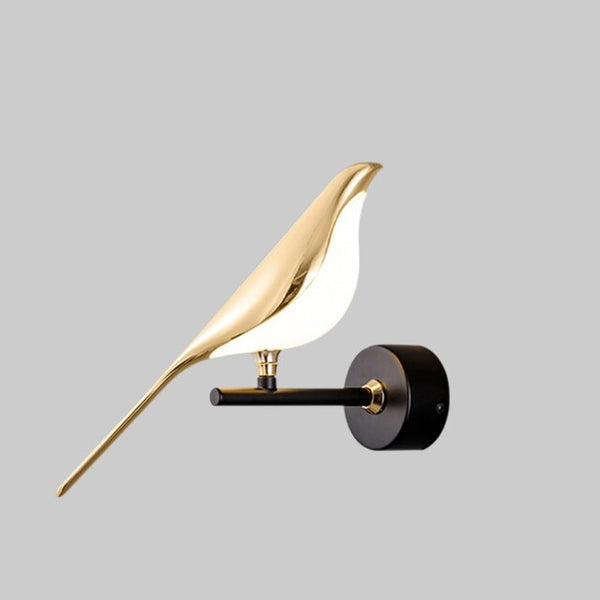 Modern Gold Wall Sconce Lighting with LED for Energy-Efficient Home Decor - Stylish Bird Design Wall Lamp