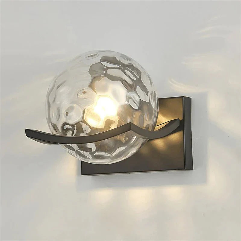 Modern Glass LED Wall Sconce Lighting - Elegant Wall Lamp for Cozy Interiors