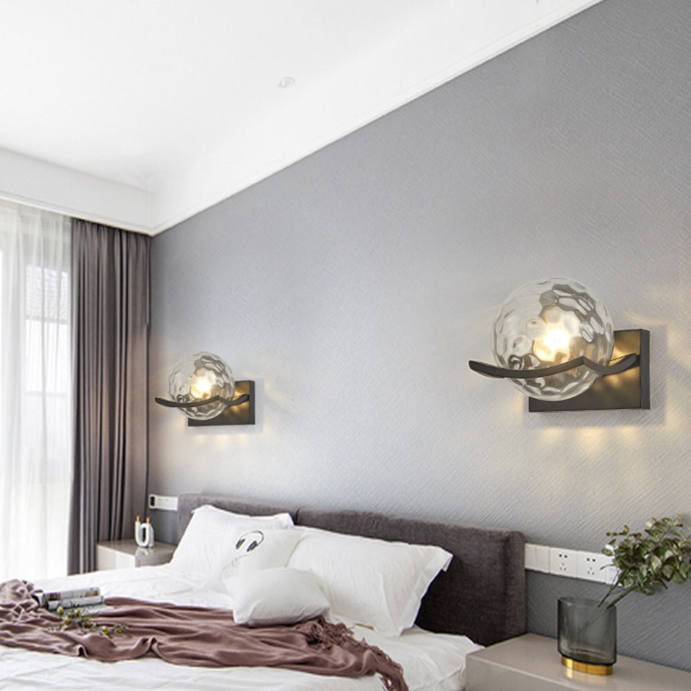 Modern Glass LED Wall Sconce Lighting - Elegant Wall Lamp for Cozy Interiors