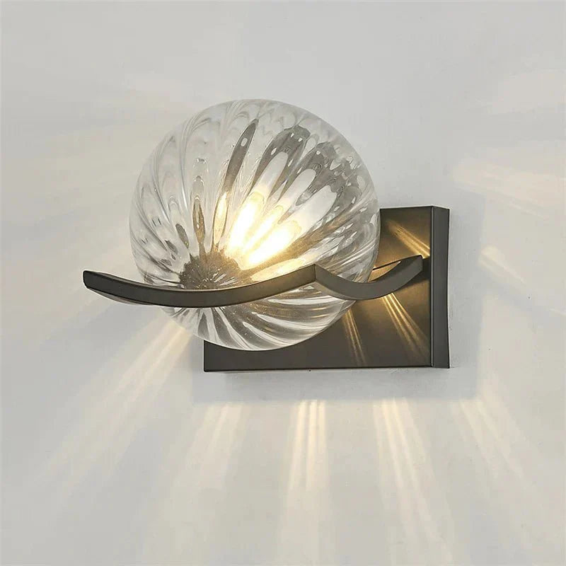 Modern Glass LED Wall Sconce Lighting - Elegant Wall Lamp for Cozy Interiors
