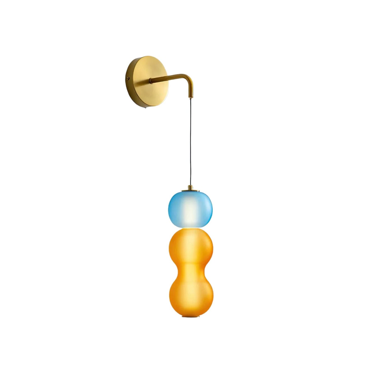 Modern Colorful Glass Wall Sconce Light - LED Wall Lamp for Living Room, Hallway, Bedroom - Unique Design & Energy Efficient Lighting