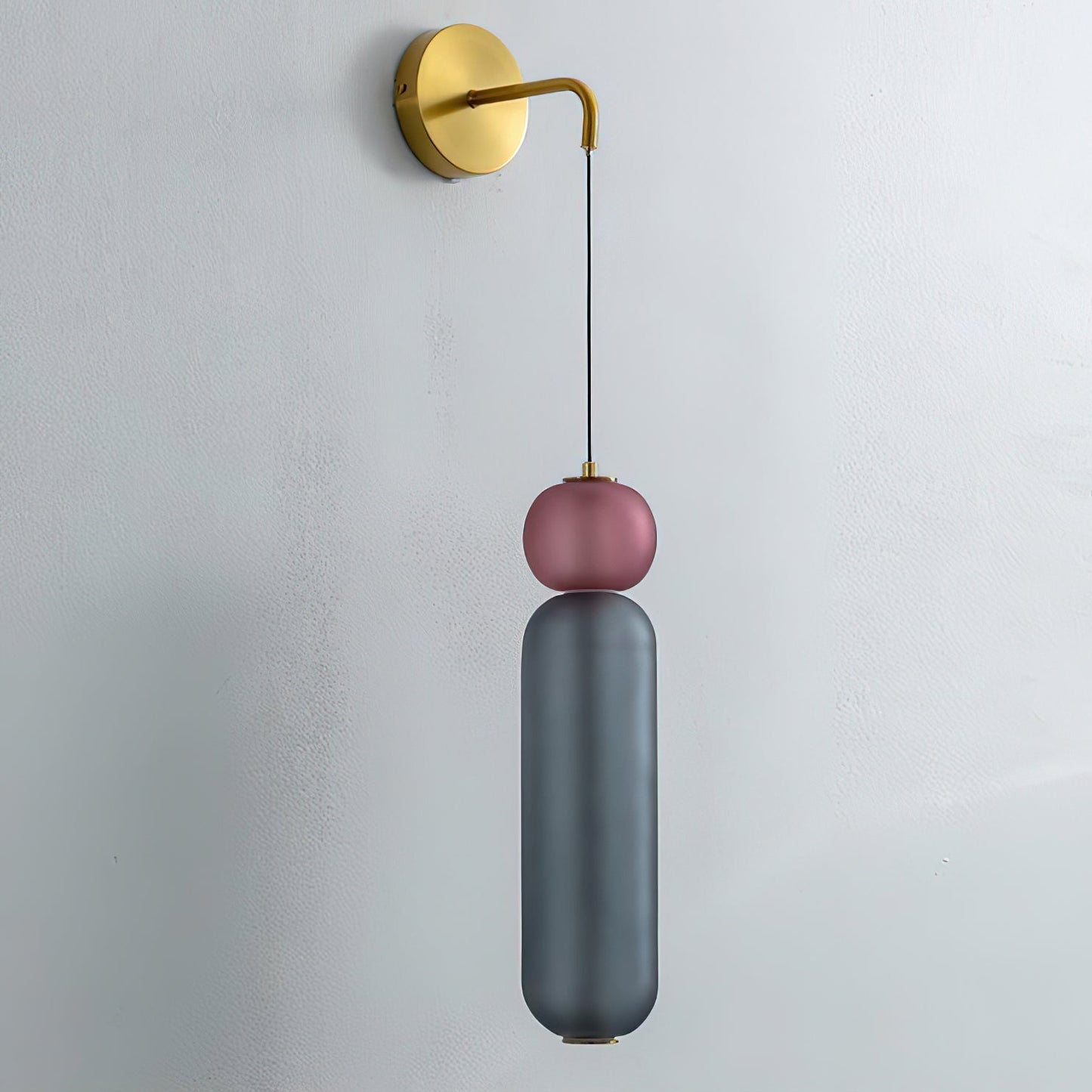 Modern Colorful Glass Wall Sconce Light - LED Wall Lamp for Living Room, Hallway, Bedroom - Unique Design & Energy Efficient Lighting