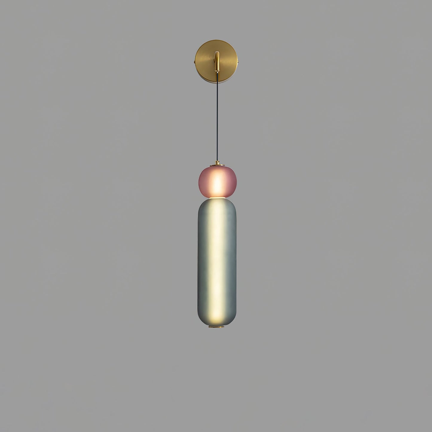 Modern Colorful Glass Wall Sconce Light - LED Wall Lamp for Living Room, Hallway, Bedroom - Unique Design & Energy Efficient Lighting