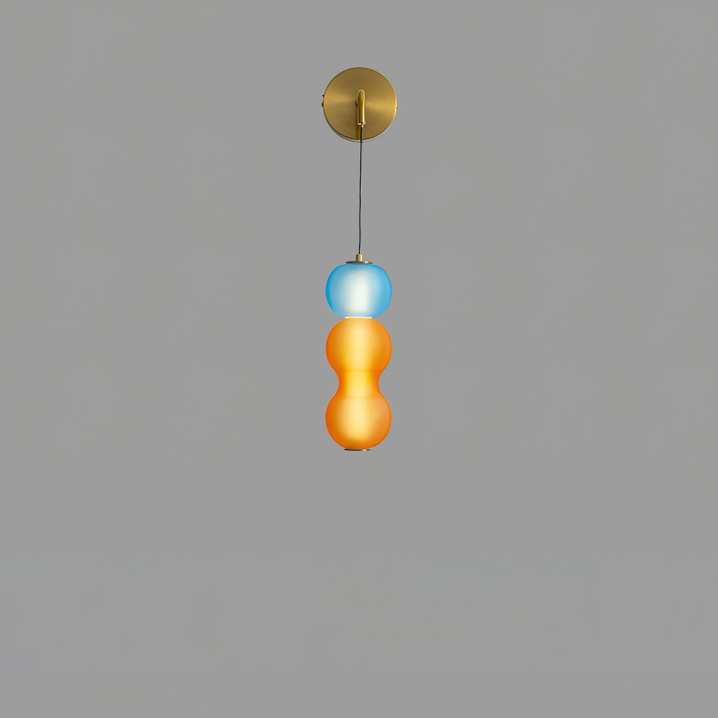 Modern Colorful Glass Wall Sconce Light - LED Wall Lamp for Living Room, Hallway, Bedroom - Unique Design & Energy Efficient Lighting