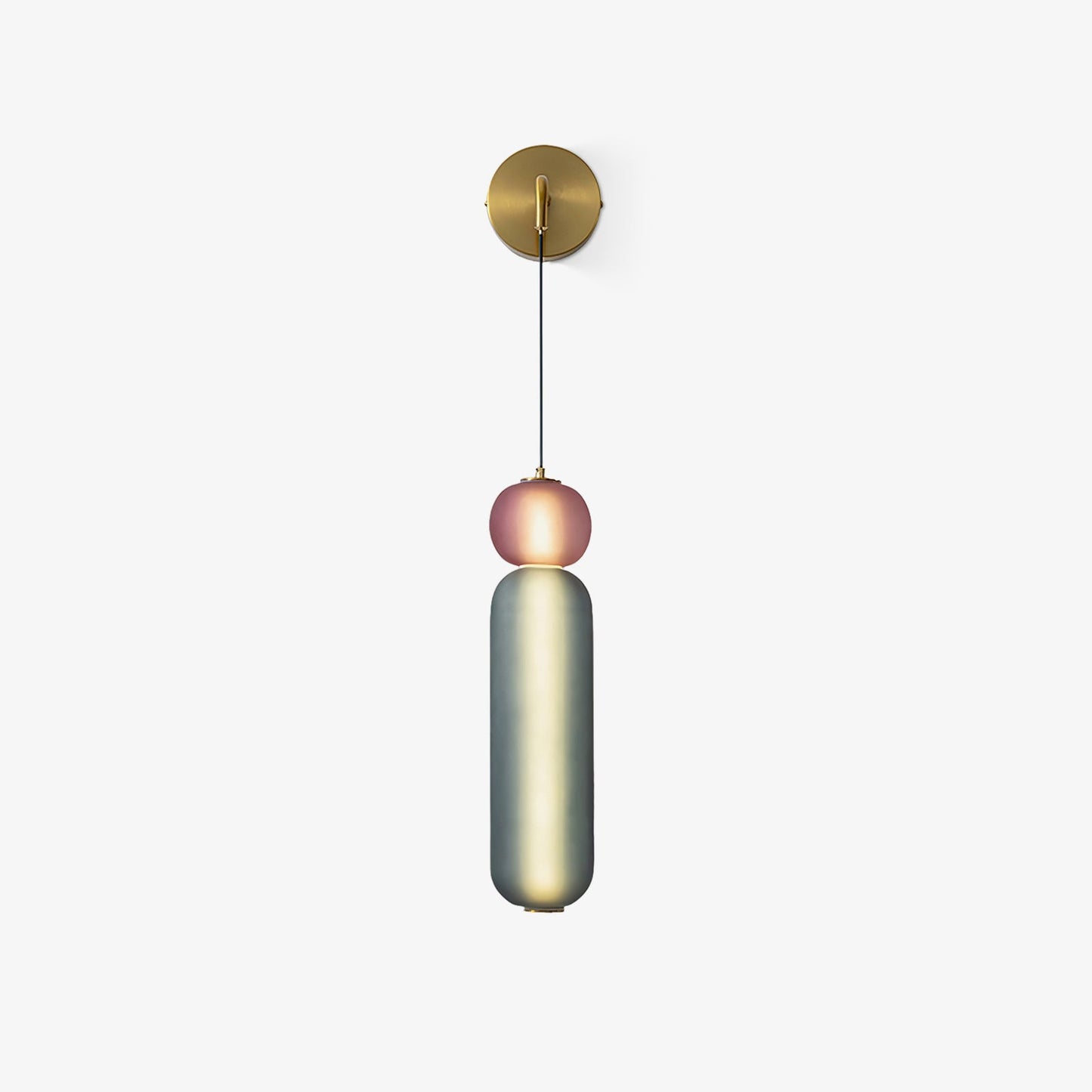 Modern Colorful Glass Wall Sconce Light - LED Wall Lamp for Living Room, Hallway, Bedroom - Unique Design & Energy Efficient Lighting