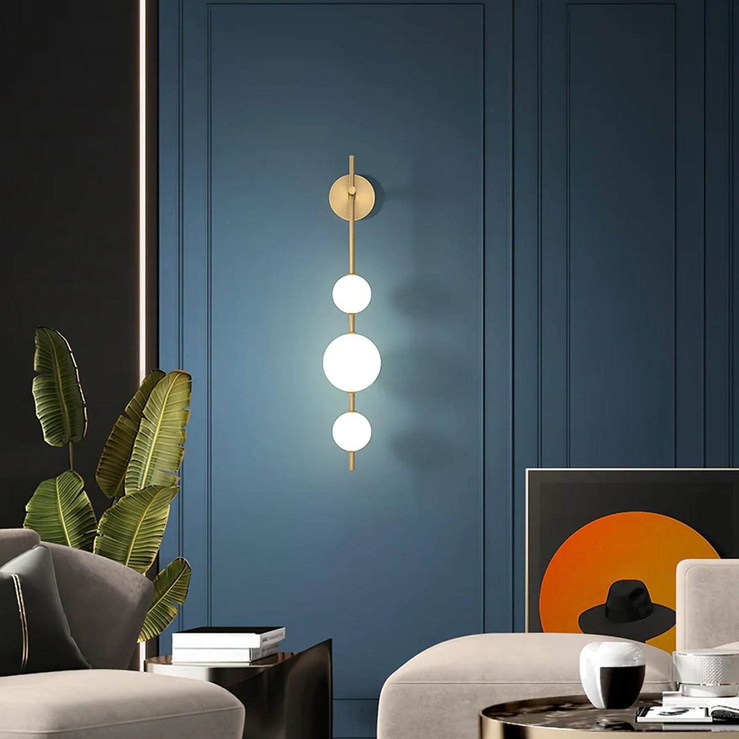 Talon Modern LED Wall Sconce Lighting with Dimming - Elegant Wall Lamp for Cozy Interiors in Black and White