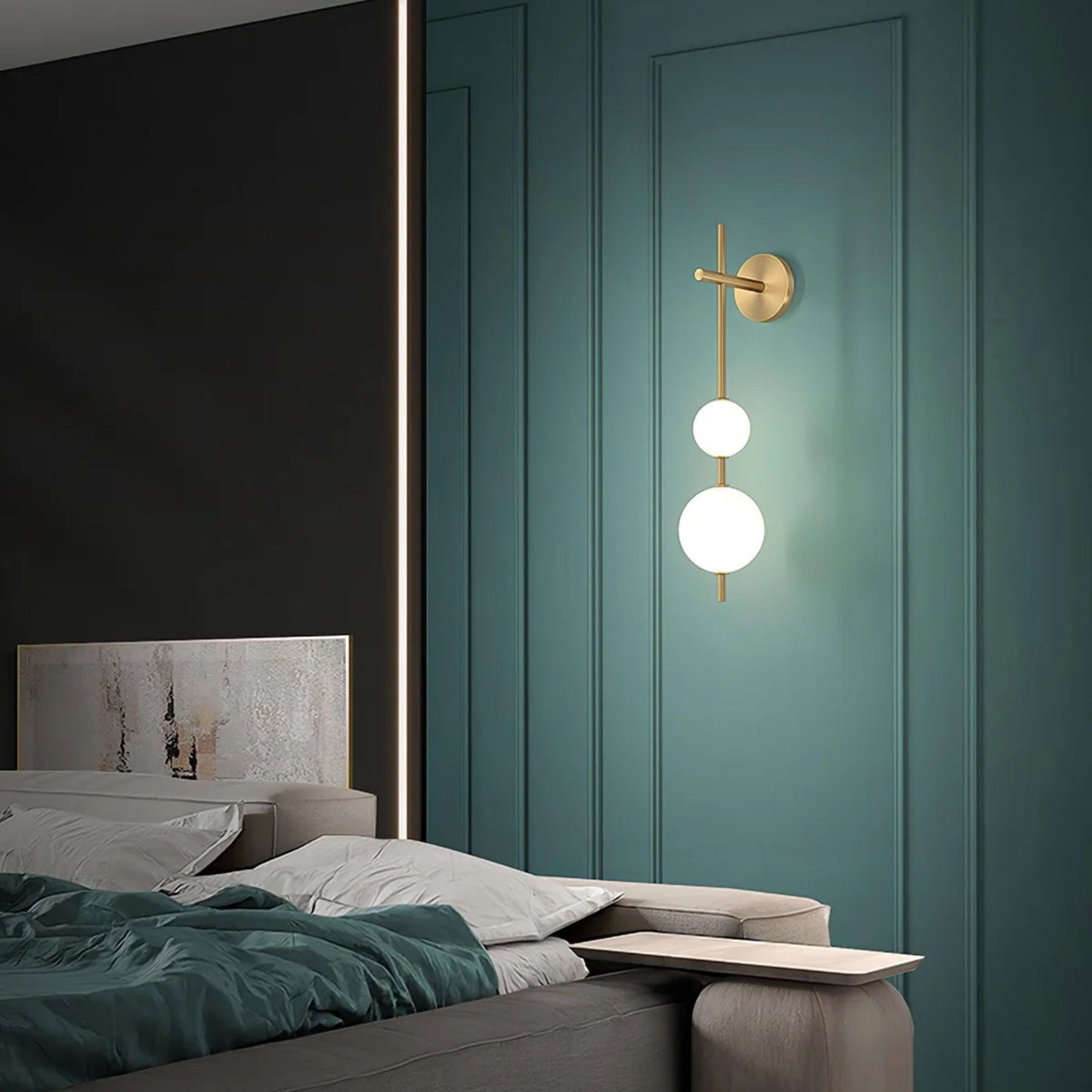 Talon Modern LED Wall Sconce Lighting with Dimming - Elegant Wall Lamp for Cozy Interiors in Black and White