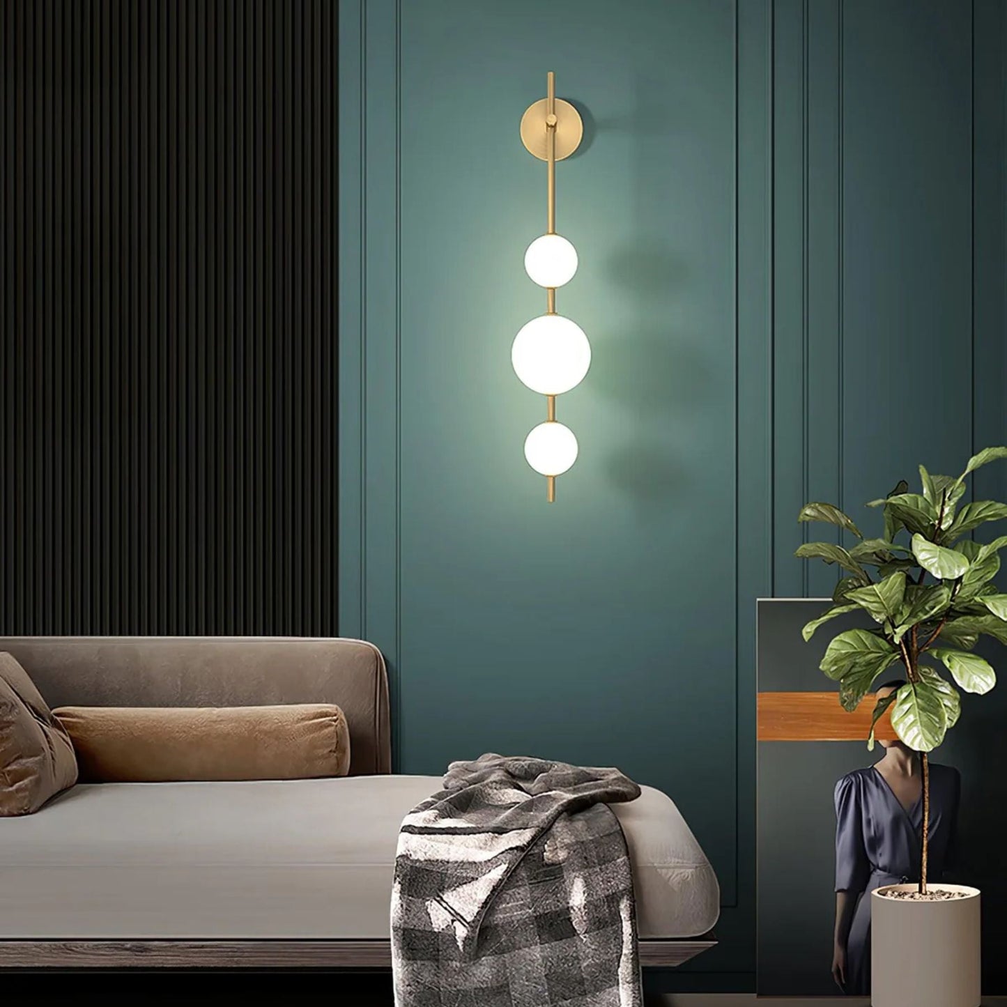 Talon Modern LED Wall Sconce Lighting with Dimming - Elegant Wall Lamp for Cozy Interiors in Black and White