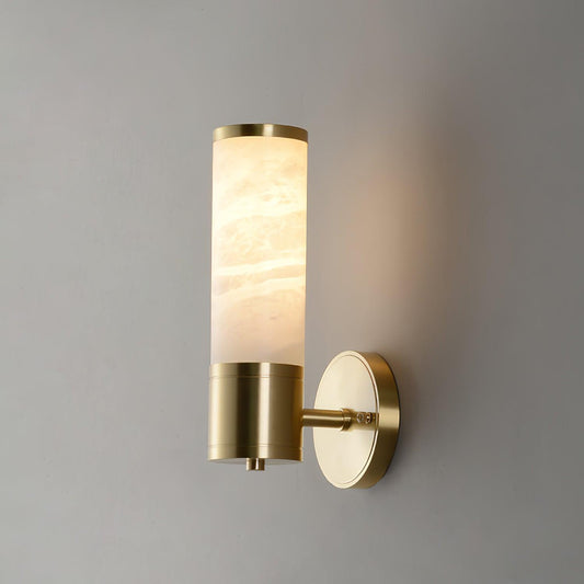 Tanzelo Alabaster Wall Sconce Lighting - Elegant Warm Light Fixture for Modern Interiors