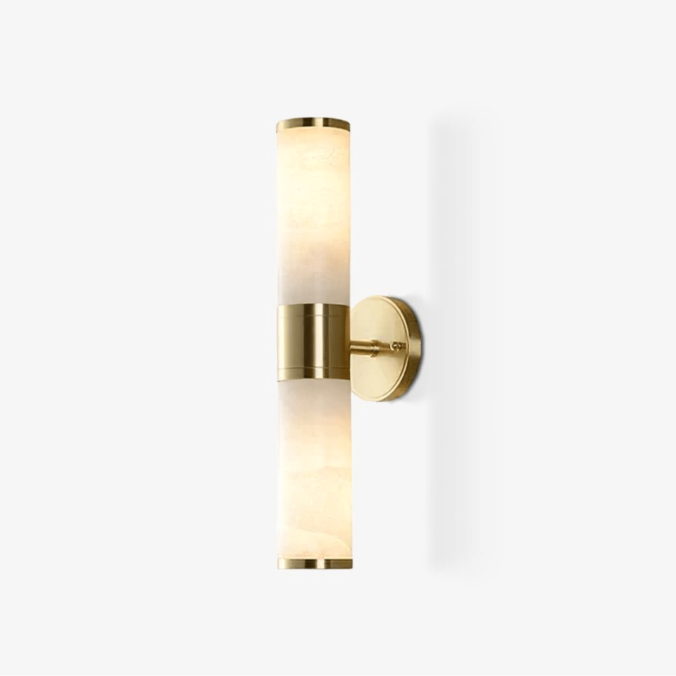 Tanzelo Alabaster Wall Sconce Lighting - Elegant Warm Light Fixture for Modern Interiors