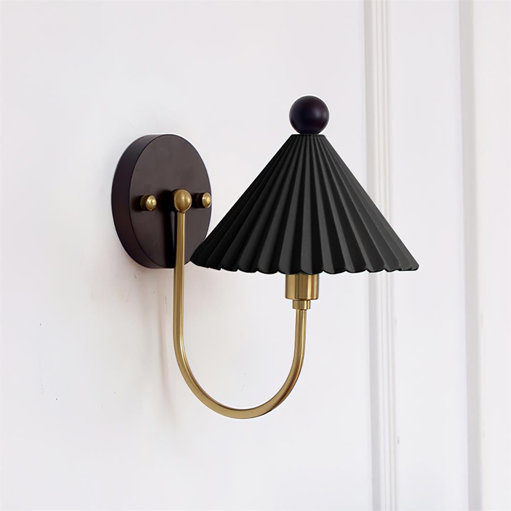 Vintage Wall Sconce Light with Ceramic Shade - Elegant Wall Lamp for Cozy Atmosphere in Bathrooms and Indoor Spaces