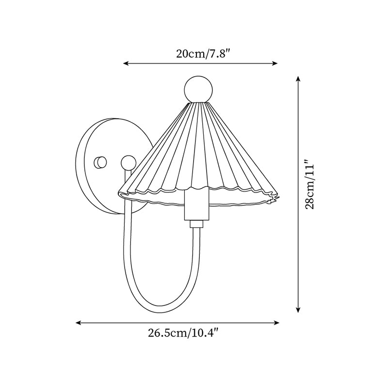 Vintage Wall Sconce Light with Ceramic Shade - Elegant Wall Lamp for Cozy Atmosphere in Bathrooms and Indoor Spaces