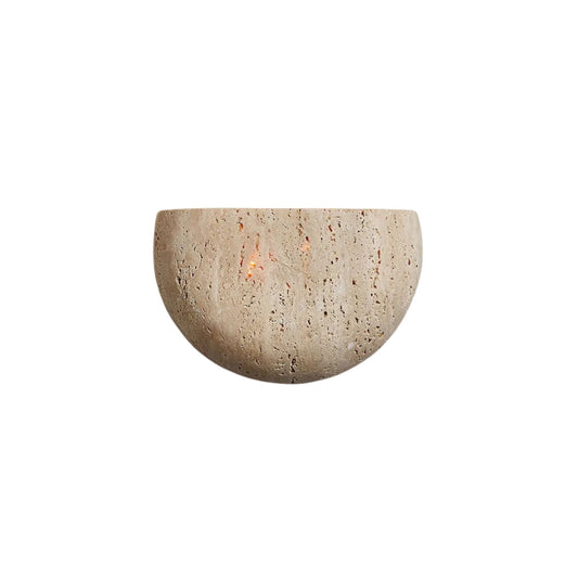 Wobeku | Natural stone wall lamp with modern design | Ideal for bedrooms and hallways