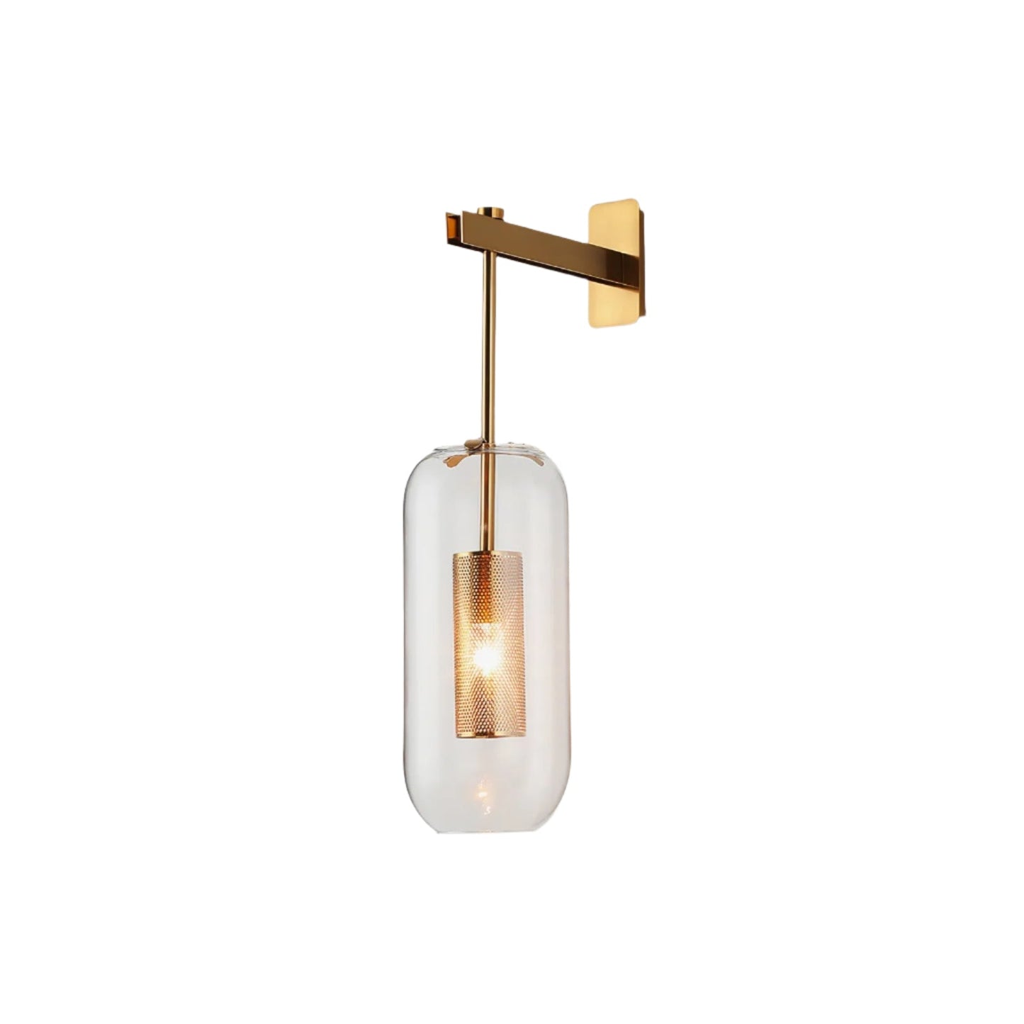 Yovano | Wall lamp with elegant glass shade | Modern design for atmospheric lighting
