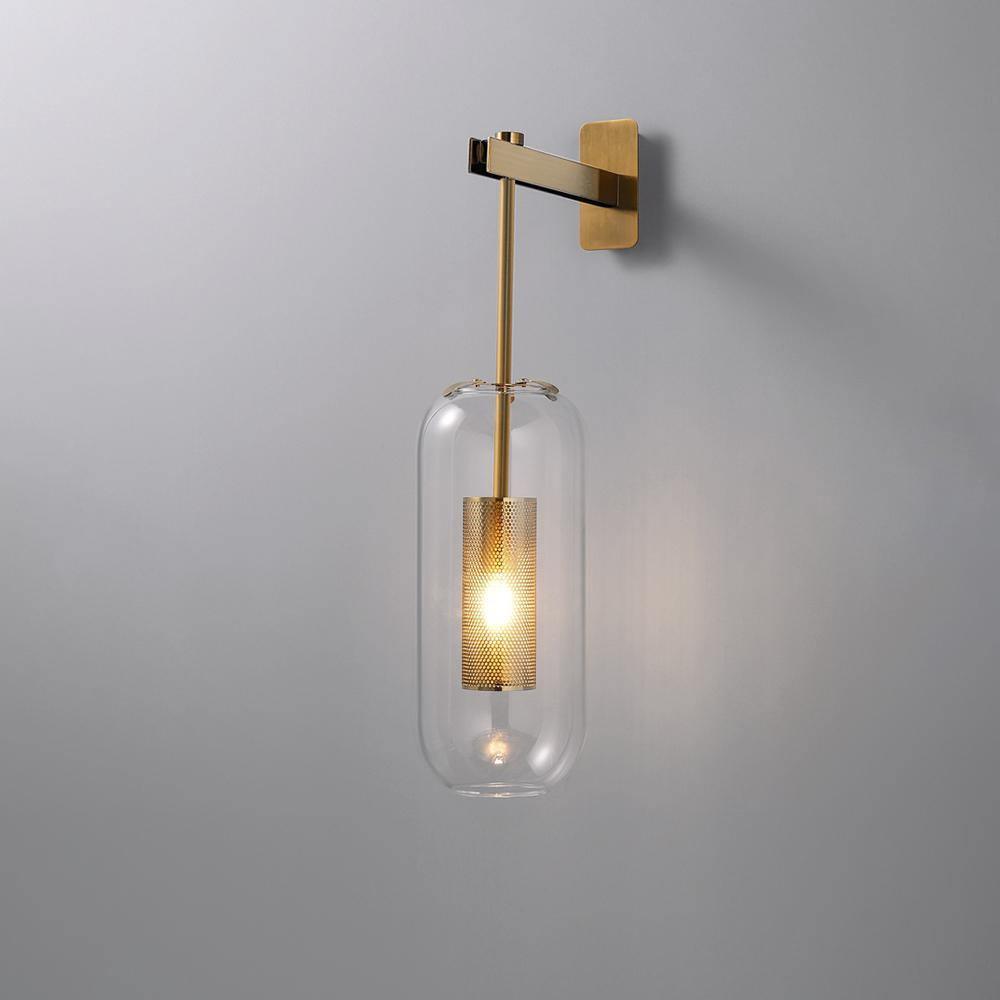 Yovano | Wall lamp with elegant glass shade | Modern design for atmospheric lighting